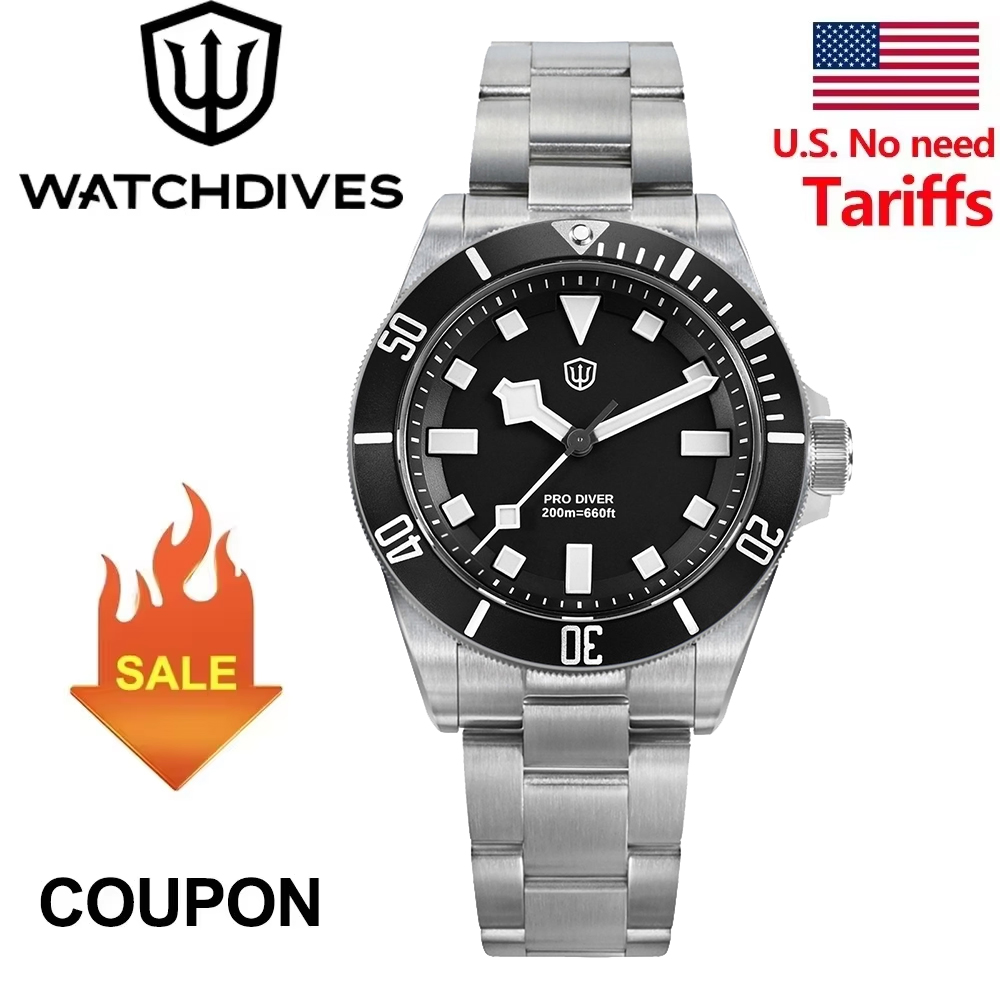 Rolex Watch Submariner - Watchdives WD1969 Pro Orologio VH31 Sweep